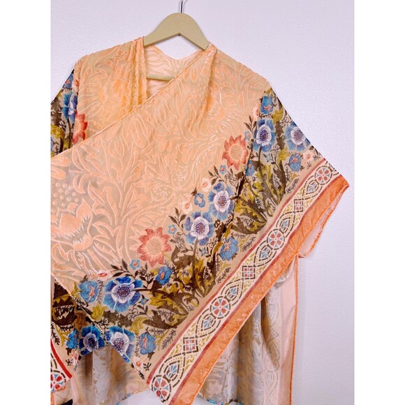 Anthropologie Saachi Rosalia Burnout Velvet Kimono Cardigan Top OS Whimsigoth - Picture 5 of 8